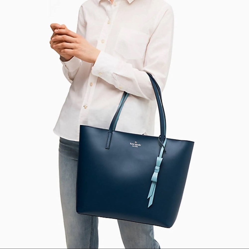 Kate Spade Lawton Way Rose Shoulder Bag in Petrol Blue